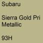 Preview: Subaru, Sierra Gold Pri Metallic, 93H.